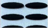 0.6mm de Band Vlotte Oppervlakte Op hoge temperatuur van Ellipsptfe met 3M Glue
