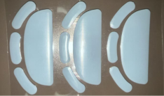 Grijze PolyTetraFluoroethyleen Muis Skates PTFE Muis Voet Kits