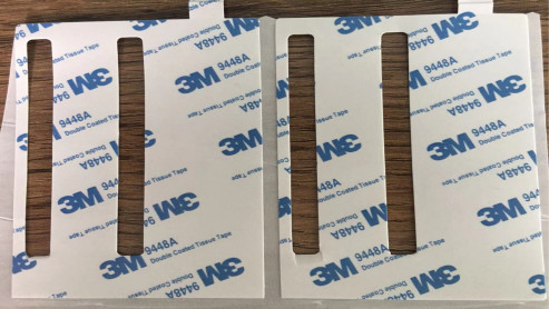 0.15mm 9448A Weefsel Plakband om Vierkante Dubbele Zijstickers voor Monitors