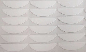 De poly Tetramuis van Fluoroethylene PTFE schaatst 0.2mm de Voeten van de Boogvorm