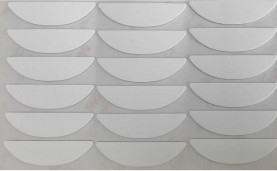 De poly Tetramuis van Fluoroethylene PTFE schaatst 0.2mm de Voeten van de Boogvorm