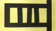 0.3mm de Strook die van Douaneeva thin craft foam inner de Certificatie van UL94 afdekken HBF