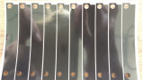 De glanzende Zwarte Besnoeiing Mylar van de HUISDIERENmatrijs verdunt Twee Prik Flexibele Lange Strook