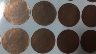 0.8W de Geleidende Materiële Hoge 0.075mm Folie van het het Warmtegeleidingsvermogenkoper van metaalhitte