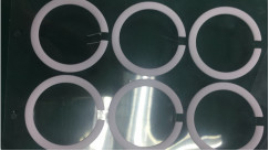 2.3290g/Cm3 Rubberring 0.05mm van het dichtheids Witte Silicone Medische Machinepakking