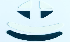De Voet van het de Besnoeiingssilicium van de huismatrijs vult 0.28mm Dikke Kleine Rubberptfe op van Voetenvoeten Matten