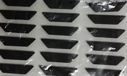 Antislipmatt silicone rubber pad hardness-Kust een 70 Scherpe Getest Randfenol
