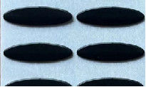 0.6mm de Band Vlotte Oppervlakte Op hoge temperatuur van Ellipsptfe met 3M Glue