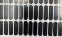 De zwarte Siliconemat Op hoge temperatuur, tikt Antislip Rubberstootkussen in