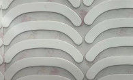 Witte PTFE spel muisschaatsen met dubbelzijdig plakband 9448HK