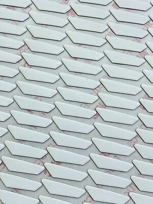 White Rhombus PTFE gaming muisschaatsen, 9448HK Adhesief hoogtemperatuurbestendige