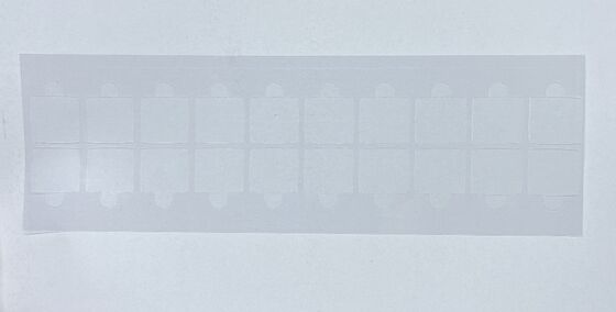 Custom Die-Cut Clear PET Protective Film met tabbladen, 20-Up Peel-Off transparante beschermende stickers voor elektronische componenten