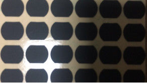 Matte Black Irregular Shape Mylar-Polyesterfilm 0.3mm Silicone Met een laag bedekte Stof