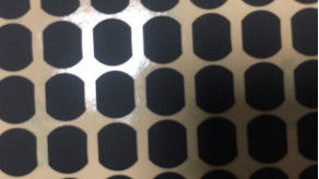 Matte Black Irregular Shape Mylar-Polyesterfilm 0.3mm Silicone Met een laag bedekte Stof