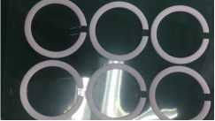 2.3290g/Cm3 Rubberring 0.05mm van het dichtheids Witte Silicone Medische Machinepakking