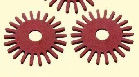 0.25mm de Houtpulp Katoenen van Mylar van de Matrijzenbesnoeiing Vezeldocument Isolatie Rode Stijve Vorm